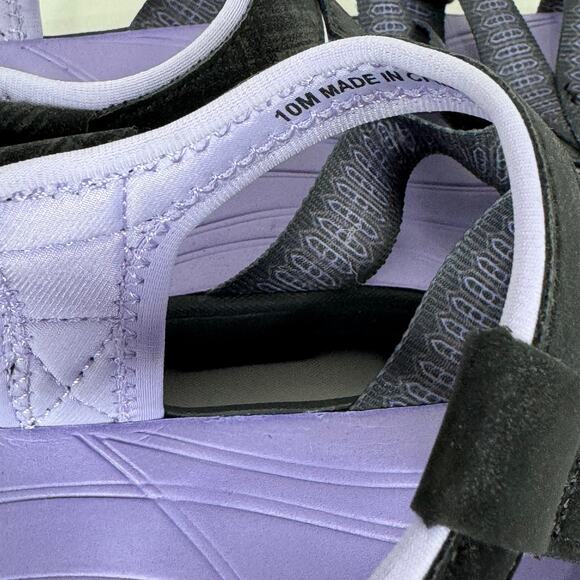 Jsport Kaia Ladies' Strap Black Purple Sandal Size 10 - Picture 7 of 9